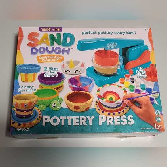Made by Me! Sand Dough Pottery Press (Does Not Include All Items) - Picture 1 of 10